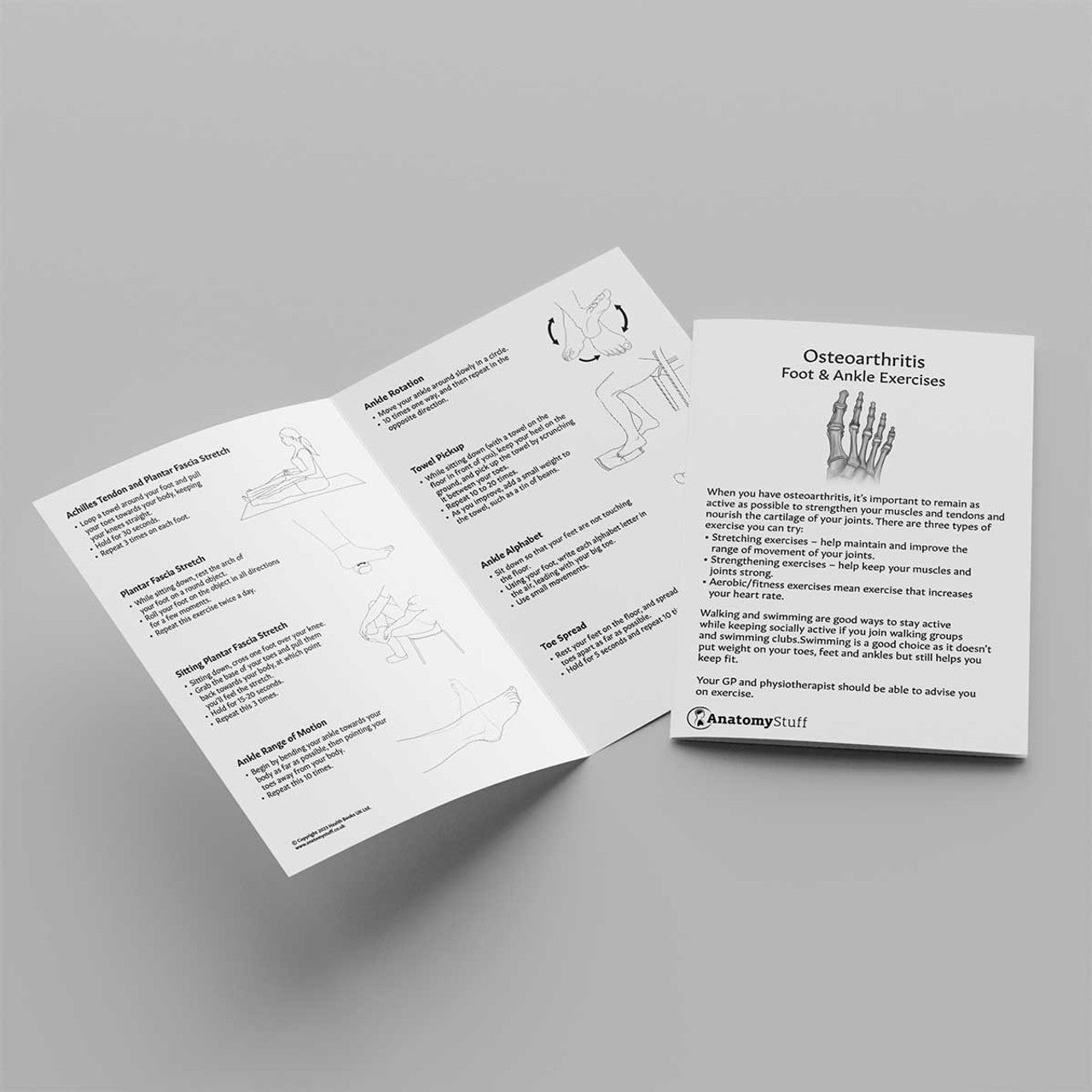 Foot & Ankle Osteoarthritis Exercises Leaflet (Printable PDF)