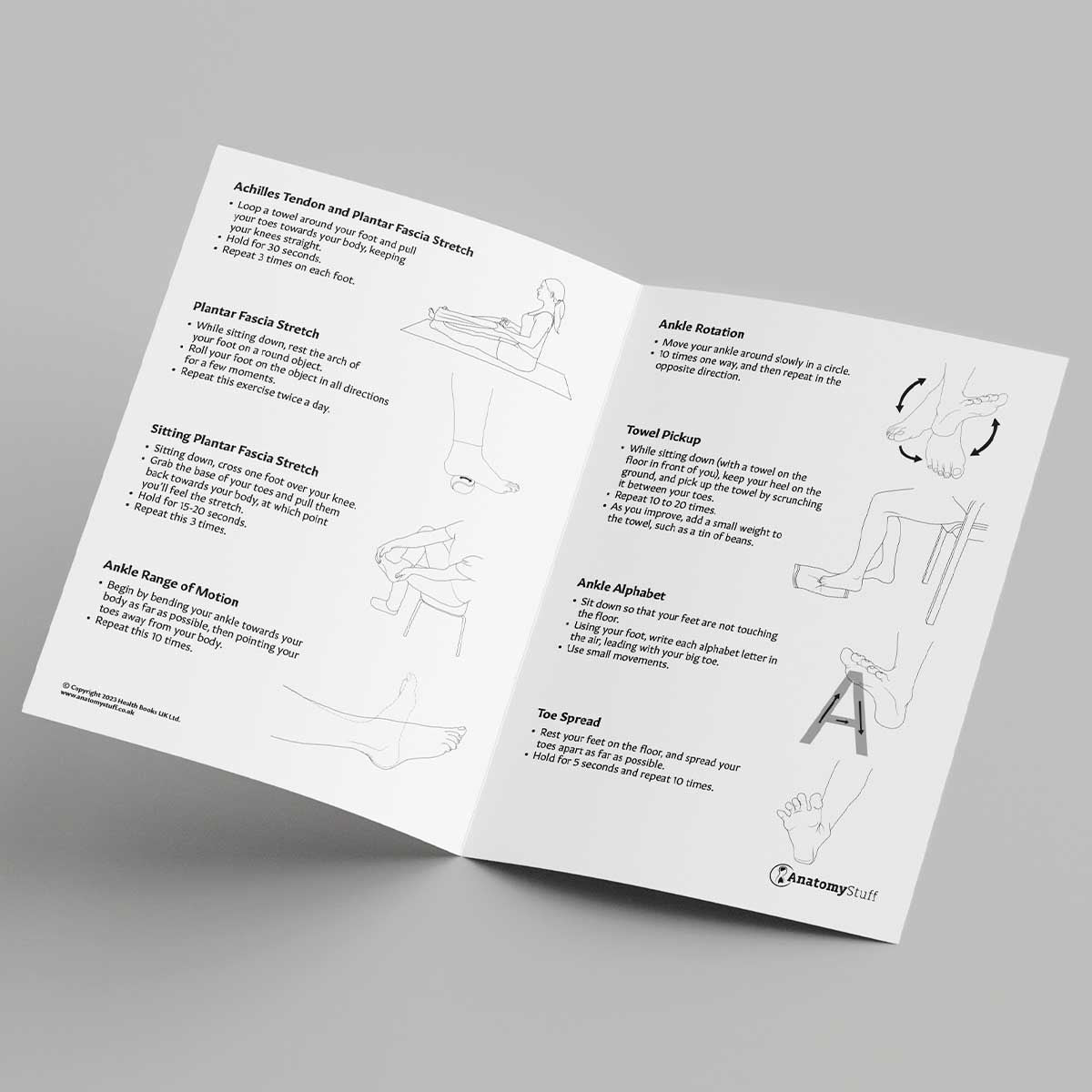 Foot & Ankle Osteoarthritis Exercises Leaflet (Printable PDF)