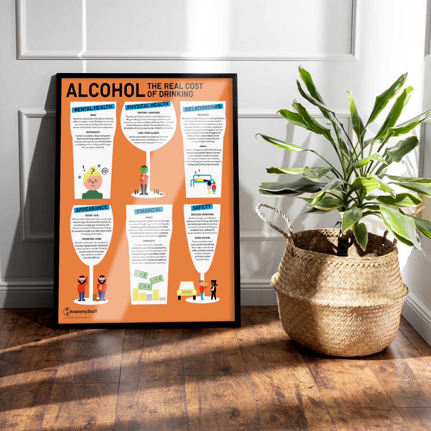 "Alcohol: The Real Costs of Drinking" Chart / Poster
