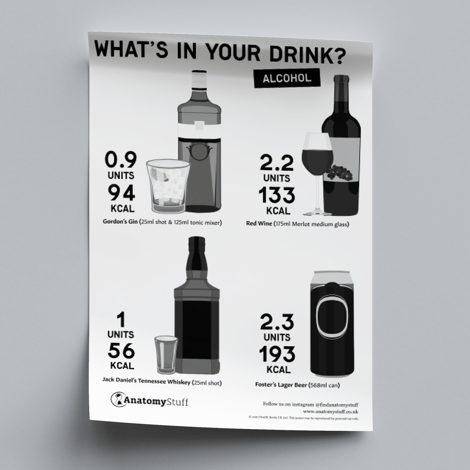 Alcoholic Drinks Poster PDF