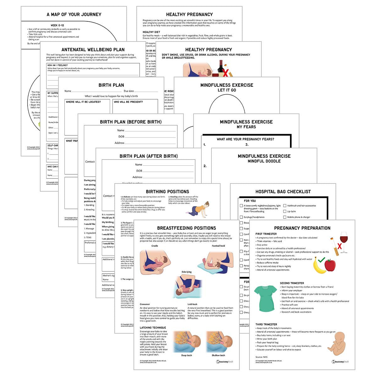 Antenatal Support Pack (Printable PDFs)