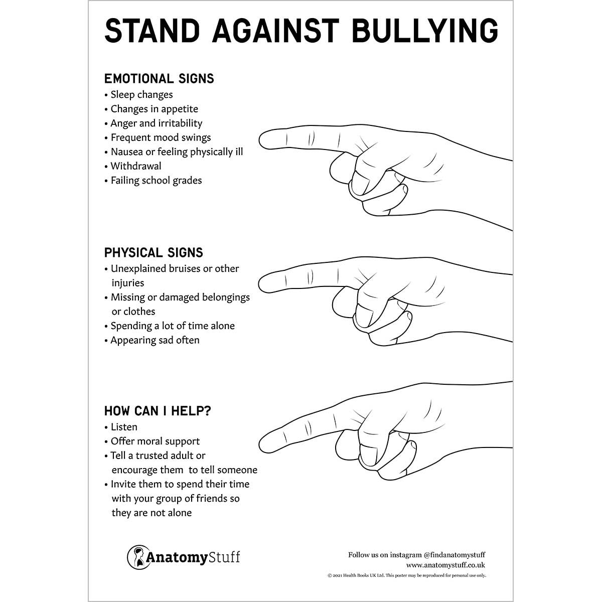 Stand Against Bullying Poster PDF