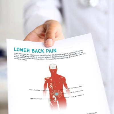 Lower Back Pain Patient Education Handout (Printable PDF)