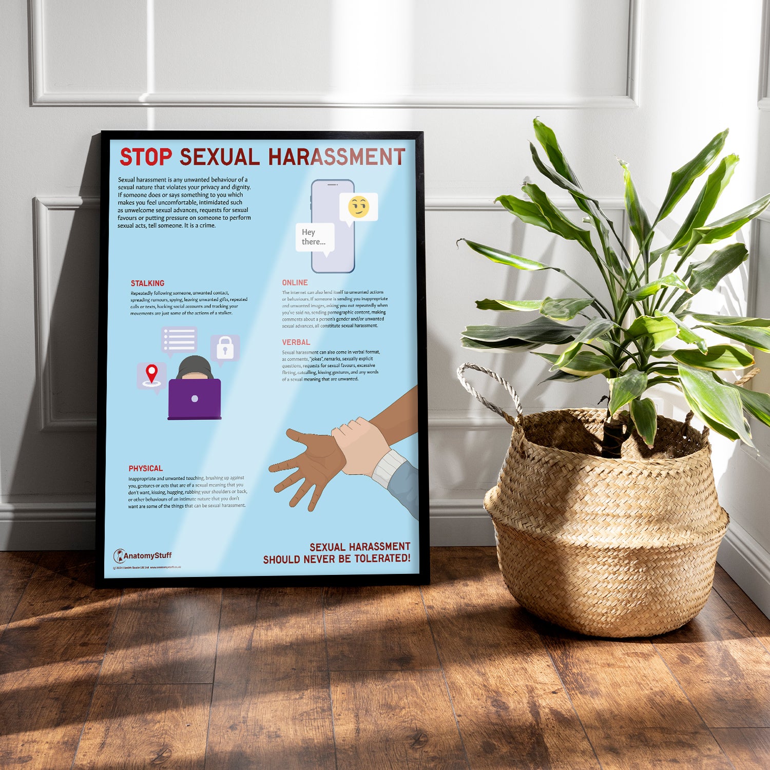 Stop Sexual Harassment Chart / Poster