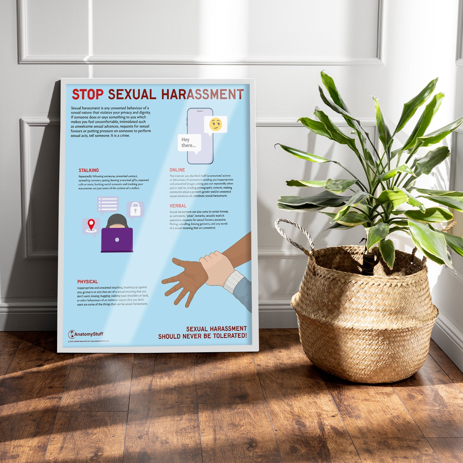 Stop Sexual Harassment Chart / Poster