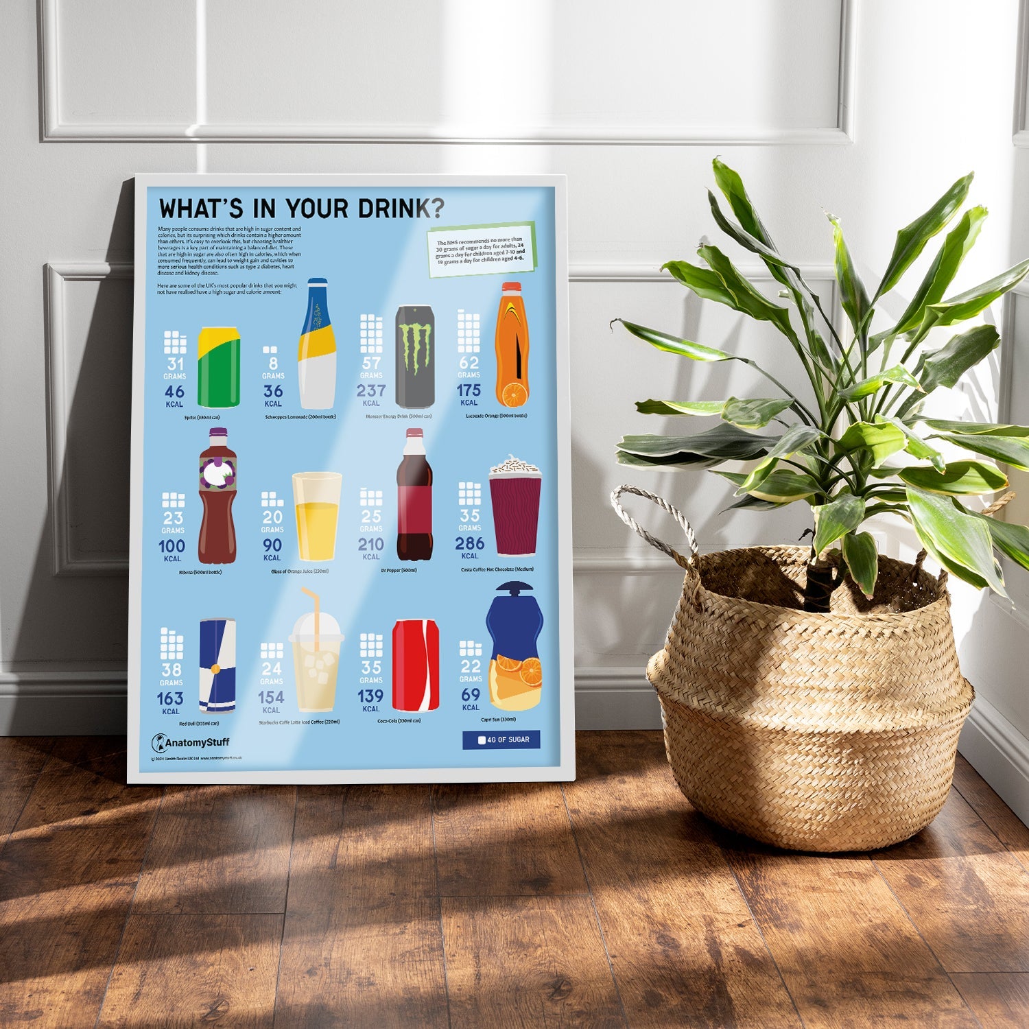 What's in your Drink? Sugar Chart / Poster