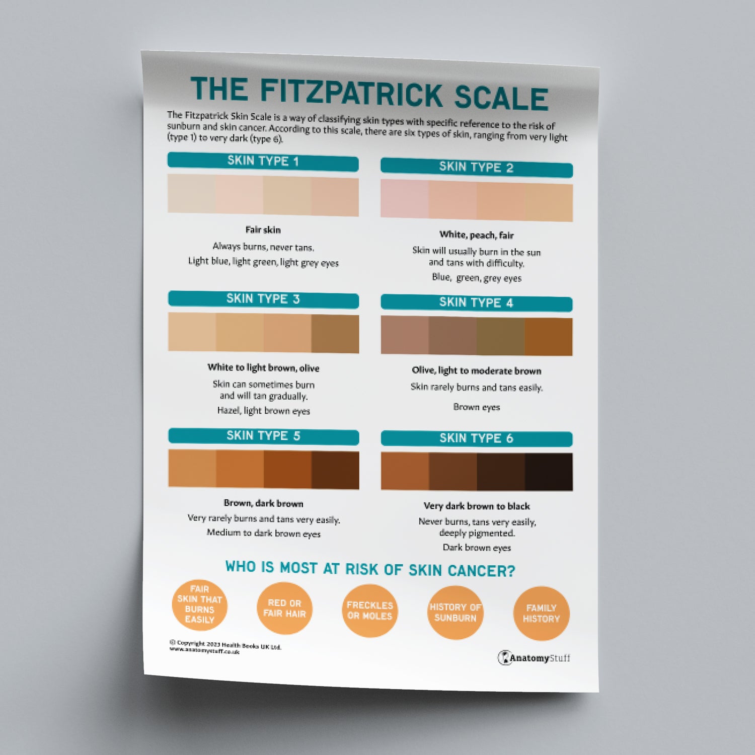 The Fitzpatrick Skin Cancer Scale (Printable PDF)