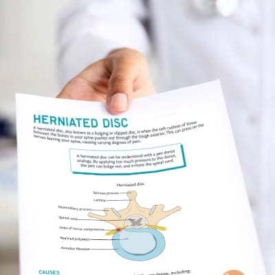 Sample of Herniated Disc Patient Education Handout