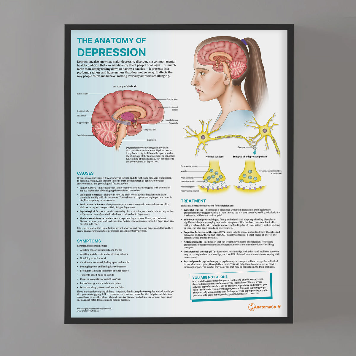 The Anatomy of Depression Chart | Mental Health Poster – AnatomyStuff