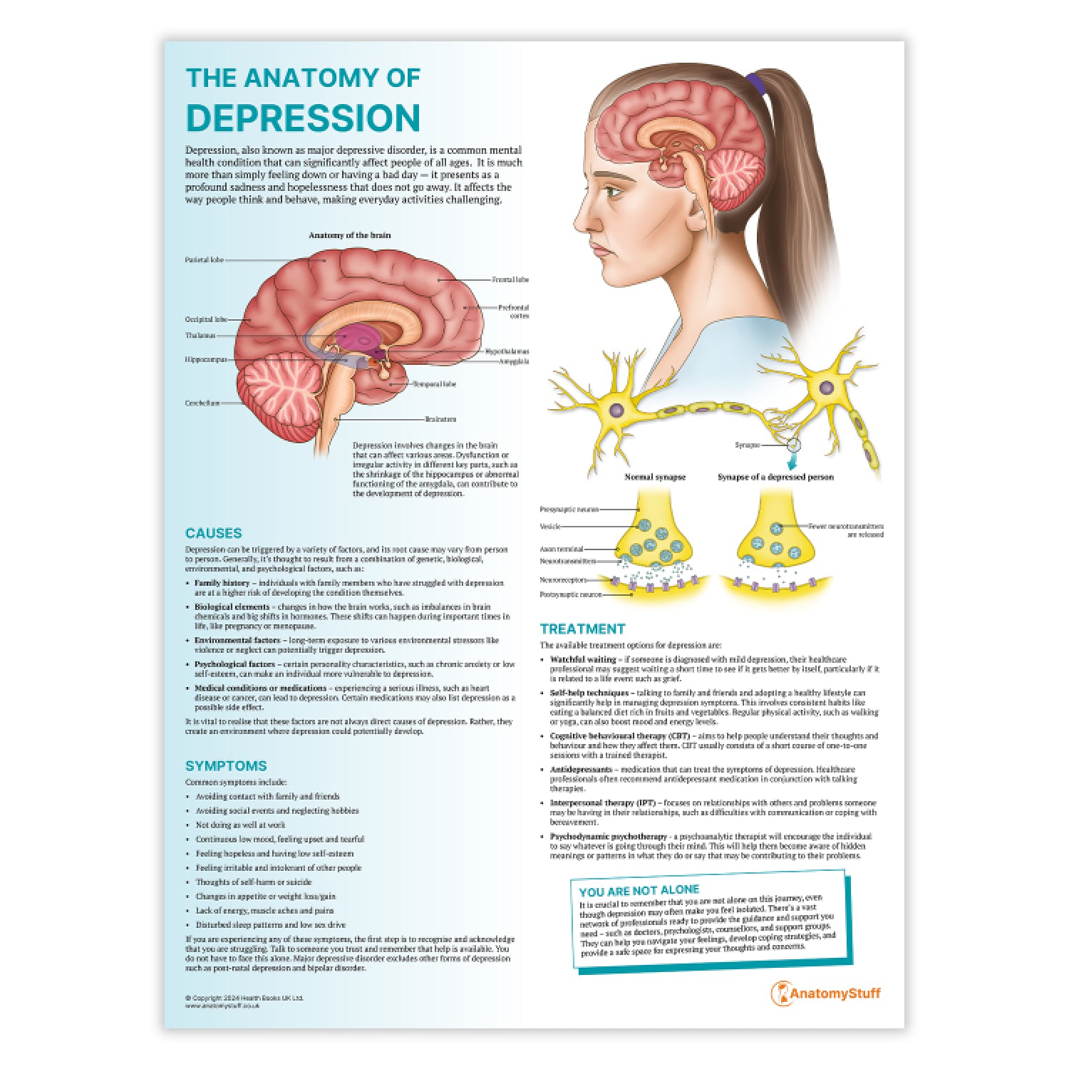 The Anatomy of Depression Chart | Mental Health Poster – AnatomyStuff