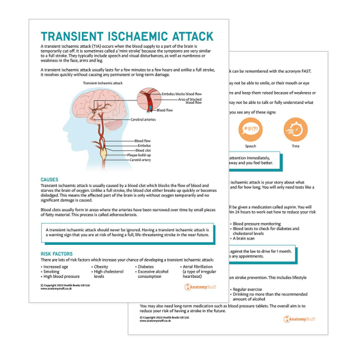 Transient Ischaemic Attack Patient Education Handout (Printable PDF)