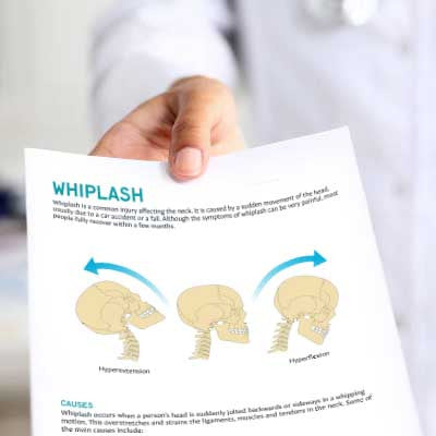 Whiplash Patient Education Handout (Printable PDF)